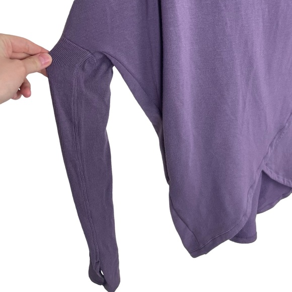 Athleta Purana Purple Violet Wrap Tunic Soft Sweatshirt Hoodie - Picture 7 of 16